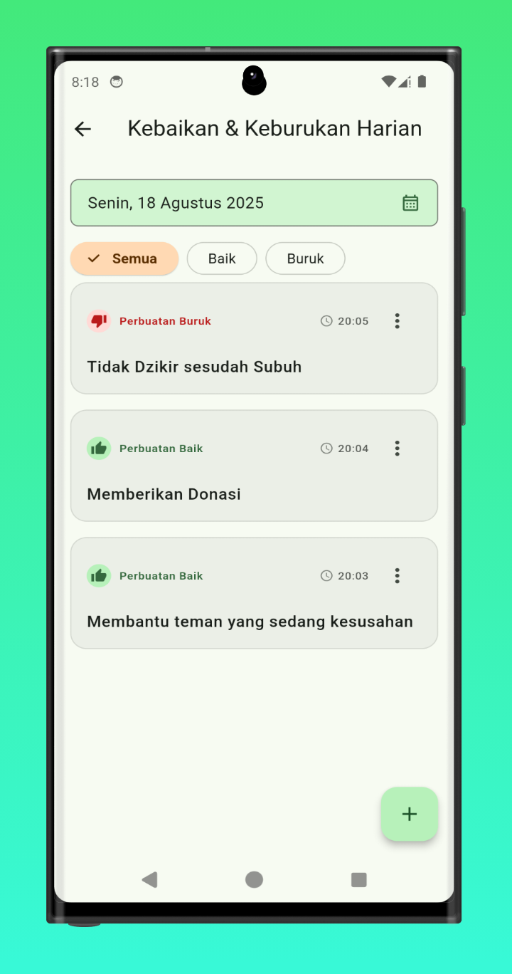 Catatan Kebaikan dan Keburukan
